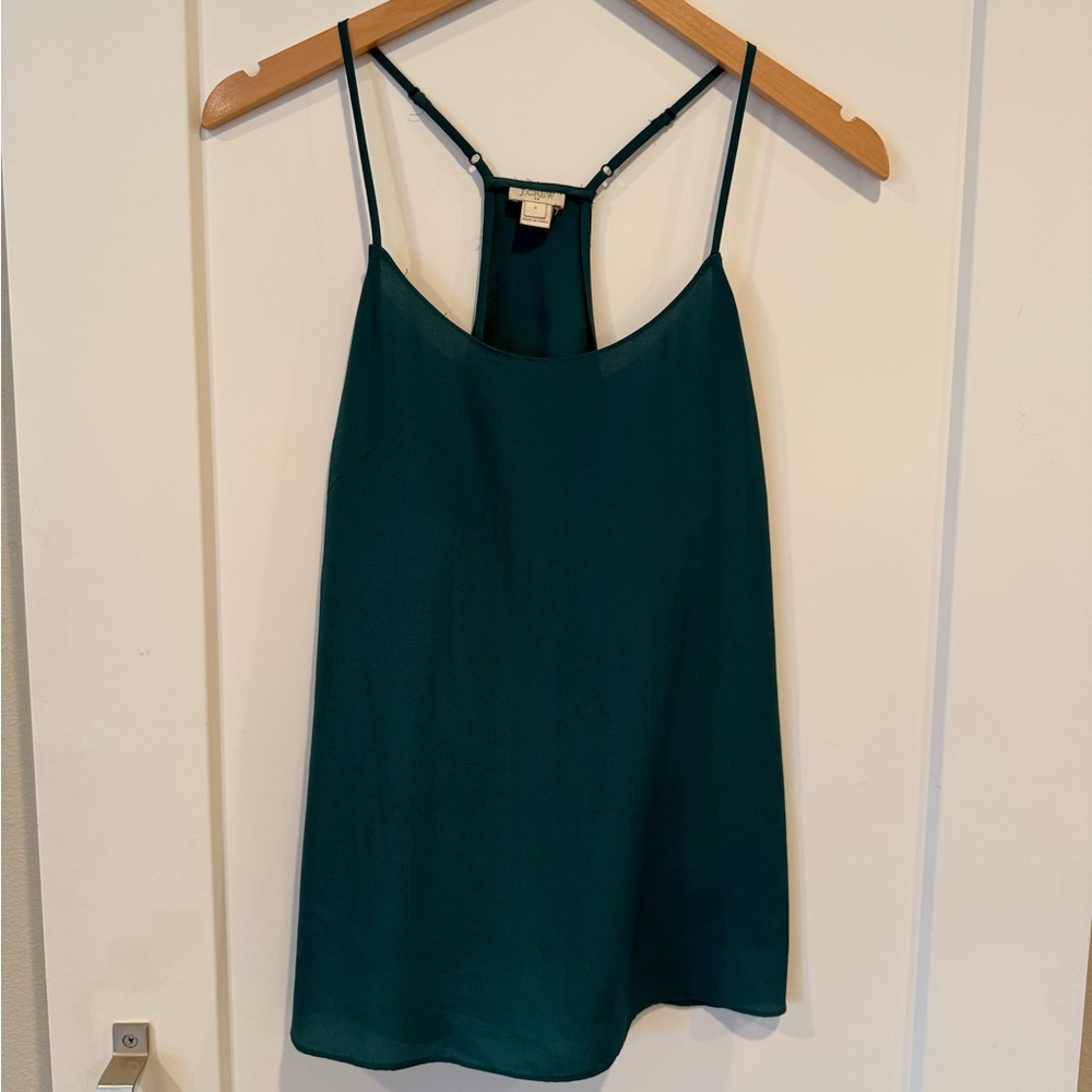 J Crew hunter green camisole